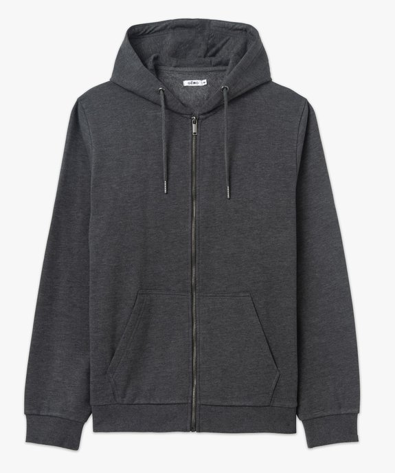 Sweat zippé à capuche homme vue4 - GEMO (HOMME) - GEMO