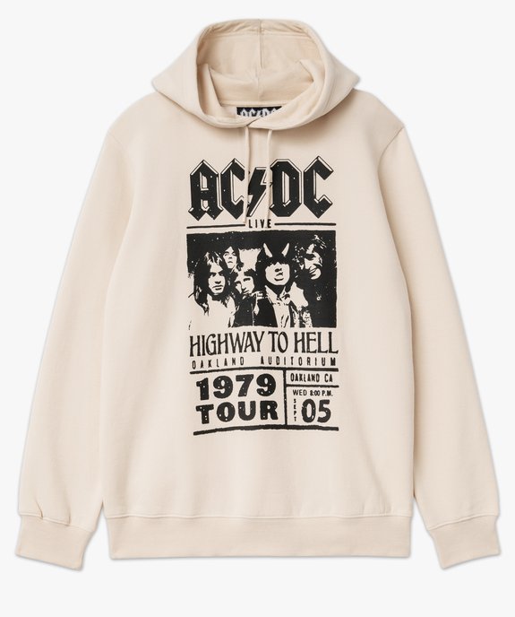 Sweat à capuche avec photo homme - ACDC vue4 - ACDC - GEMO