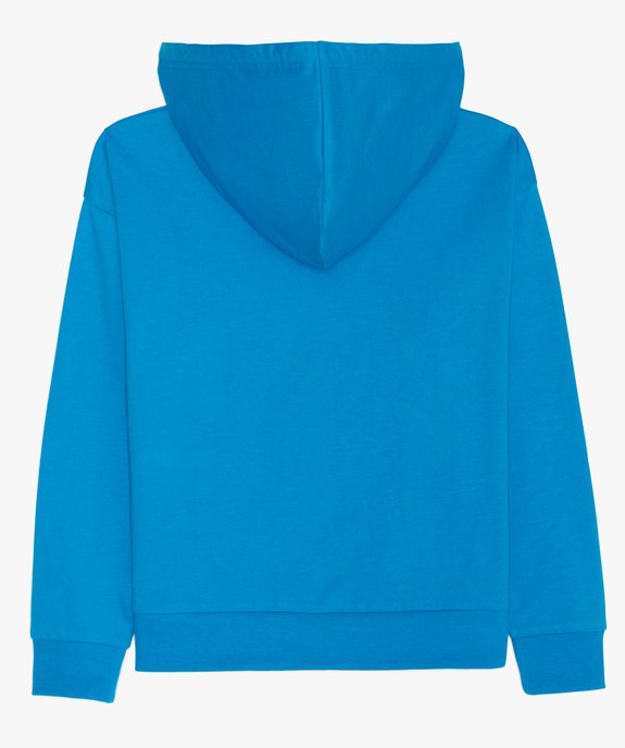 Sweat fille à capuche avec inscription vue3 - GEMO (JUNIOR) - GEMO