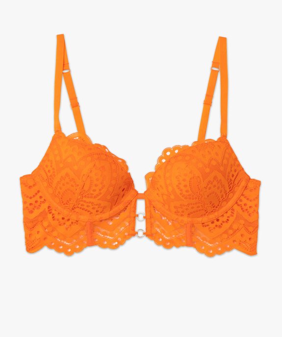 Soutien-gorge push-up en dentelle avec armatures vue4 - GEMO(HOMWR FEM) - GEMO