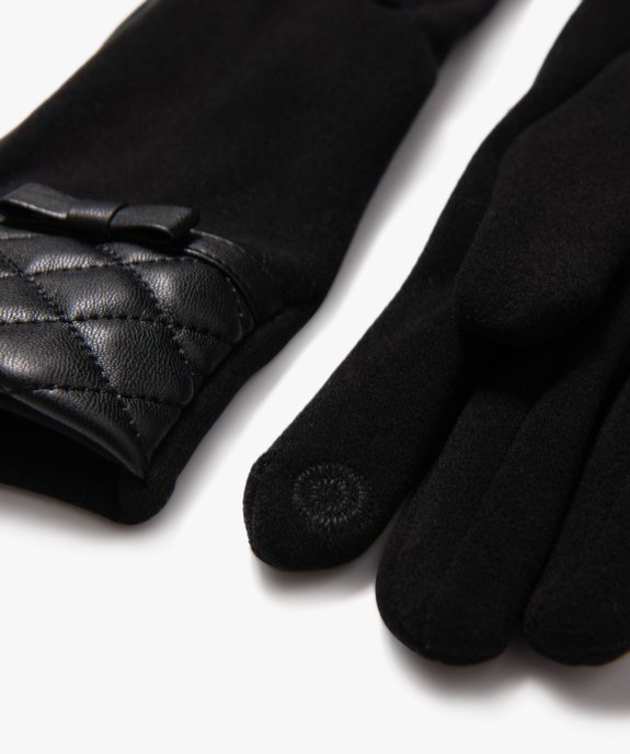 Gants tactiles avec poignet matelassé femme vue2 - GEMO (ACCESS) - GEMO