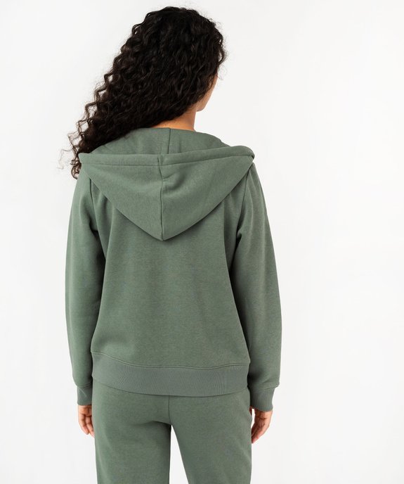 Sweat zippé à capuche femme vue3 - GEMO(FEMME PAP) - GEMO