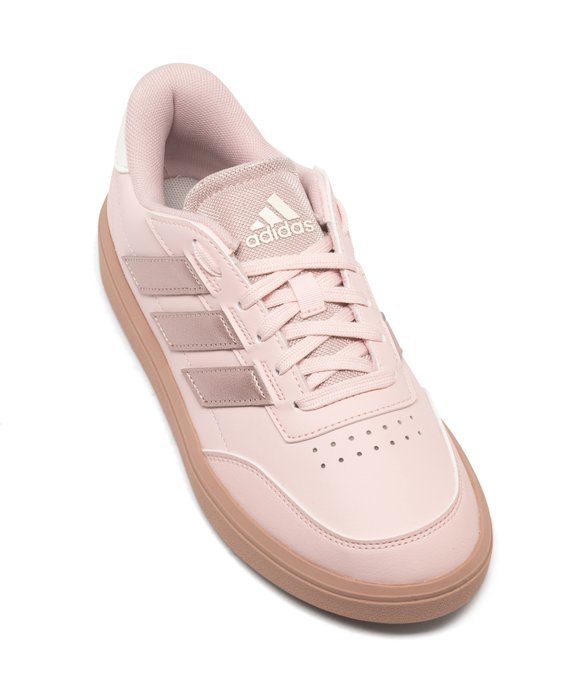 Baskets femme à bandes latérales et languette scintillantes Courtblock - Adidas vue12 - ADIDAS - GEMO