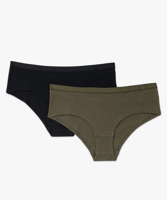 Shorty en maille côtelée femme (lot de 2) vue4 - GEMO 4G FEMME - GEMO