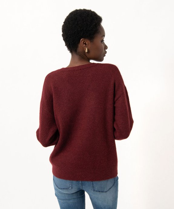 Pull avec broderie poitrine femme - LuluCastagnette vue3 - LULUCASTAGNETTE - GEMO