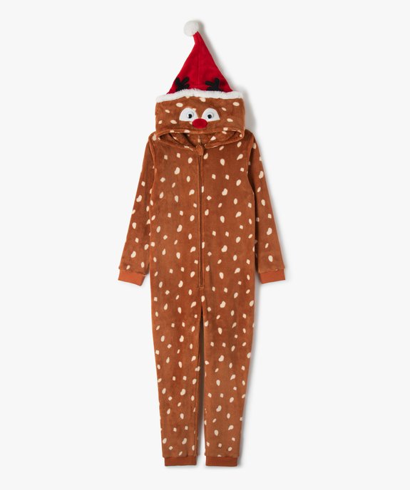 Combinaison pyjama enfant renne de Noël vue1 - GEMO (JUNIOR) - GEMO