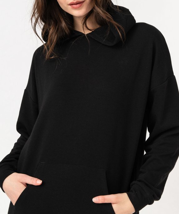 Robe sweat à capuche avec intérieur bouclette femme vue6 - GEMO(FEMME PAP) - GEMO