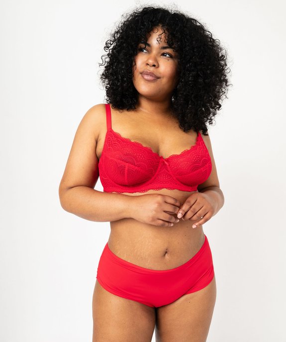 Soutien-gorge emboitant à armatures en dentelle grande taille vue6 - GEMO(HOMWR FEM) - GEMO