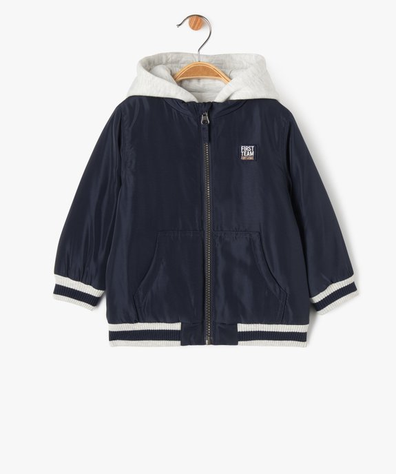 Blouson matelassé à capuche bébé garçon vue1 - GEMO 4G BEBE - GEMO