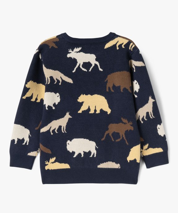 Pull à motifs animaux garçon vue4 - GEMO (ENFANT) - GEMO