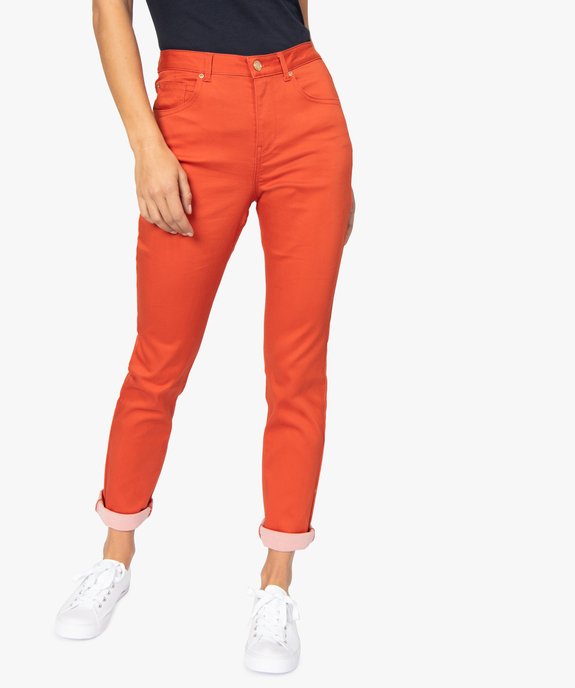 Pantalon femme coupe Regular en stretch vue1 - GEMO(FEMME PAP) - GEMO