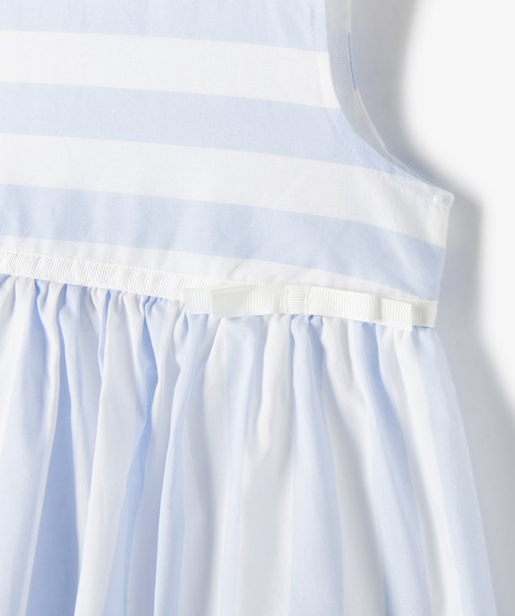 Robe bébé fille sans manches avec jupon vue2 - GEMO(BEBE DEBT) - GEMO