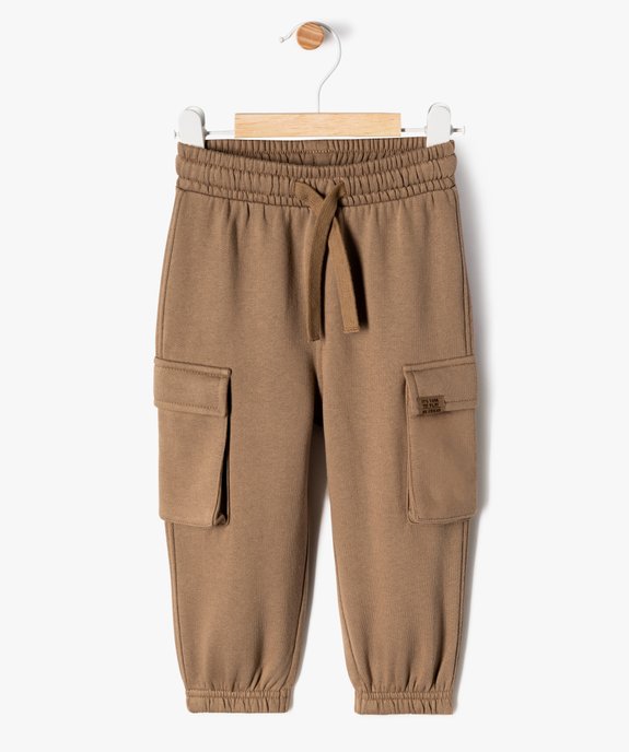 Pantalon en maille coupe cargo bébé garçon vue1 - GEMO(BEBE DEBT) - GEMO