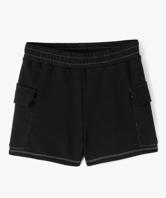 Short ample à en molleton à poches cargo fille vue1 - GEMO (JUNIOR) - GEMO