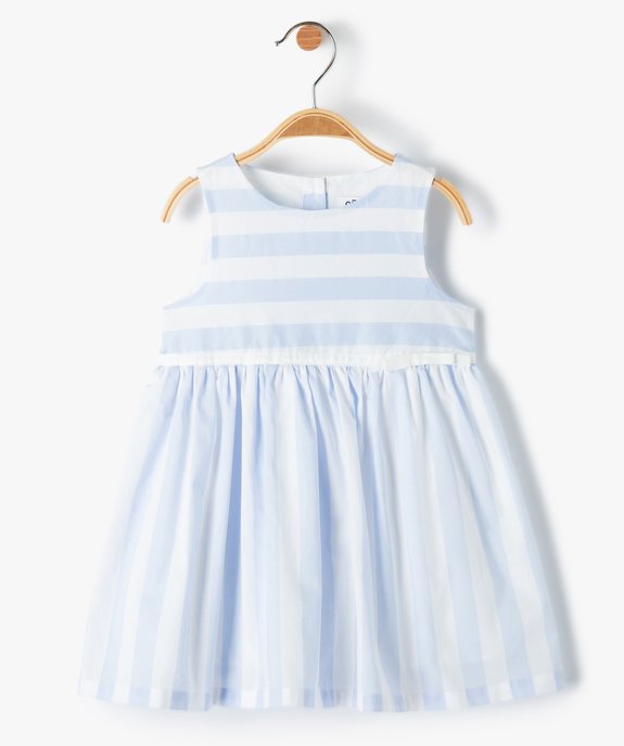 Robe bébé fille sans manches avec jupon vue1 - GEMO(BEBE DEBT) - GEMO