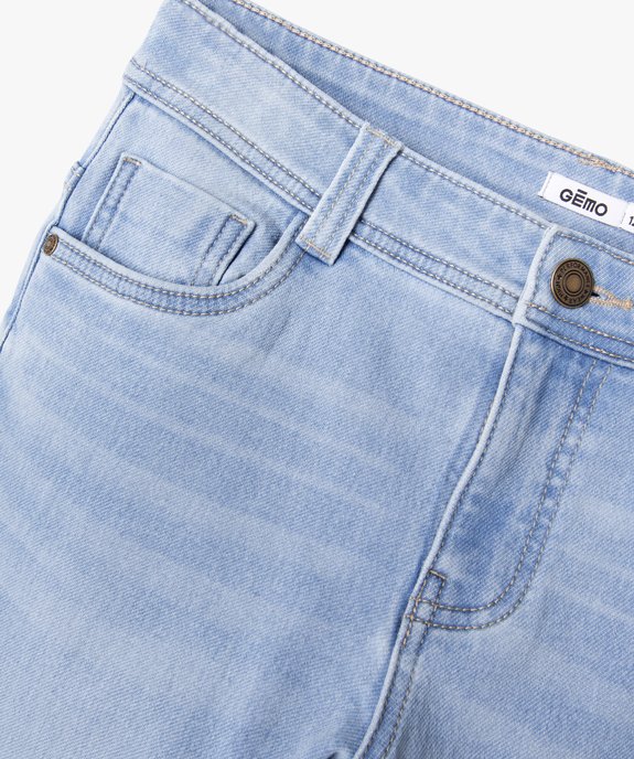 Jean coupe slim taille ajustable garçon vue2 - GEMO (JUNIOR) - GEMO