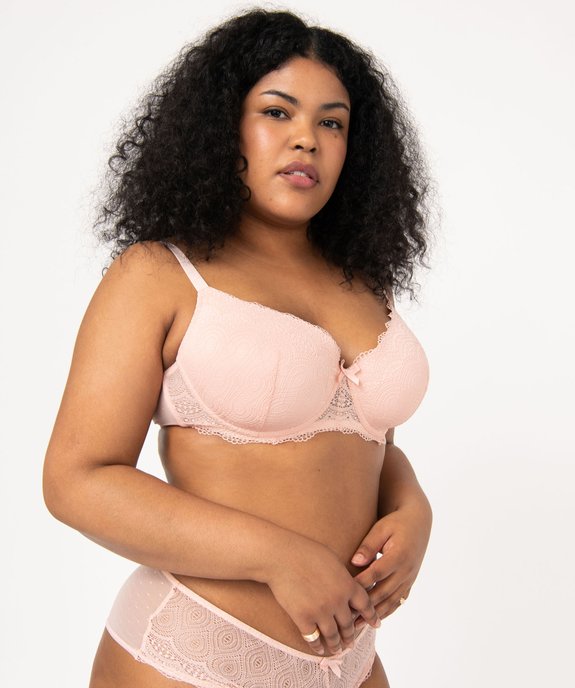 Soutien-gorge grande taille à armatures et coques fines  vue1 - GEMO(HOMWR FEM) - GEMO