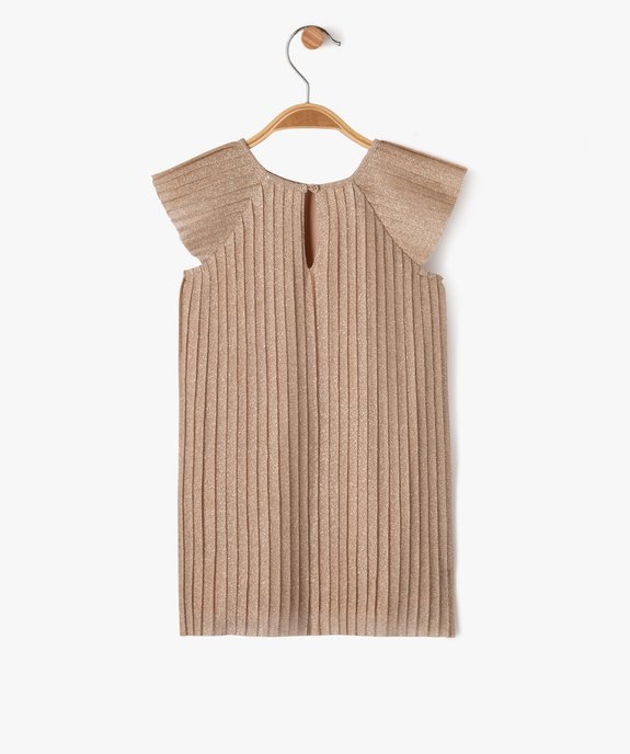 Robe plissée pailletée bébé fille vue3 - GEMO(BEBE DEBT) - GEMO