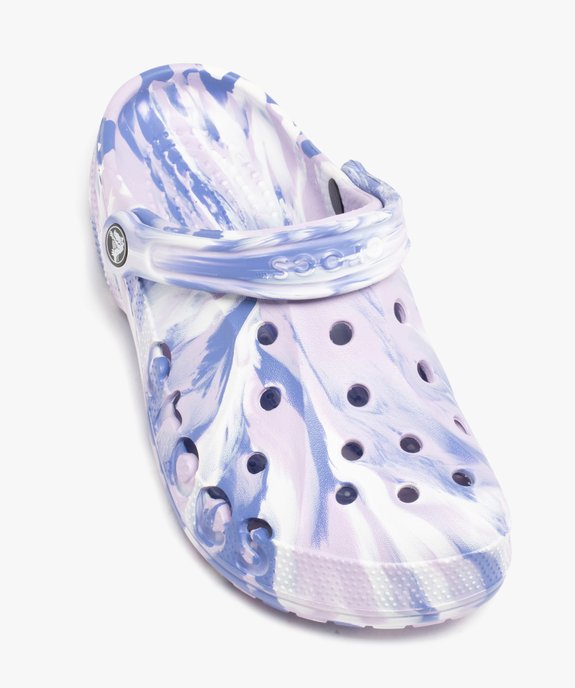 Sabots souples femme dessus perforé avec effet marbré - Crocs vue5 - CROCS - GEMO