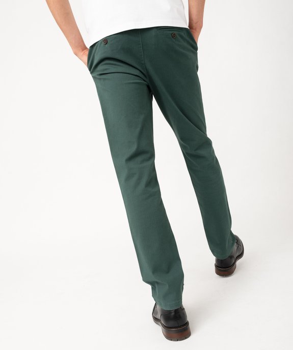 Pantalon chino coupe Slim en coton homme vue3 - GEMO 4G HOMME - GEMO