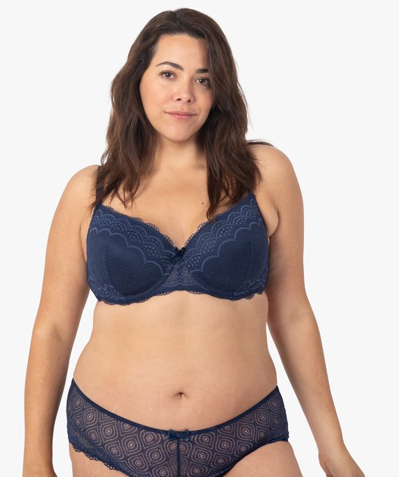 Soutien-gorge grande taille à armatures et coques fines  vue1 - GEMO(HOMWR FEM) - GEMO