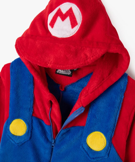 Combinaison pyjama en maille peluche garçon - Super Mario vue2 - MARIO - GEMO