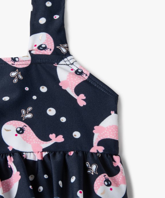 Maillot de bain bébé fille 2 pièces tankini à motif baleine vue2 - GEMO(BEBE DEBT) - GEMO