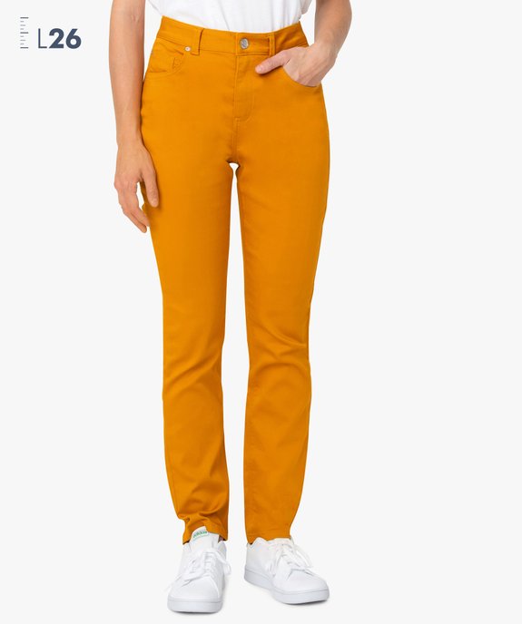 Pantalon femme coupe Regular - Longueur L26 vue1 - GEMO(FEMME PAP) - GEMO