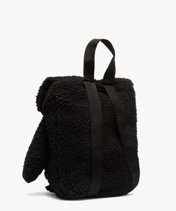 Sac à dos enfant maternelle en sherpa à motif pingouin vue2 - GEMO (ENFANT) - GEMO