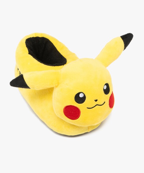 Chaussons garçon en volume Pikachu avec oreilles en relief - Pokemon vue5 - POKEMON - GEMO