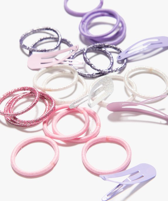 Accessoires cheveux pailletés fille (26 pièces) vue2 - GEMO (ENFANT) - GEMO