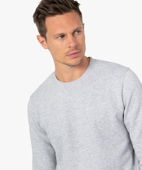 Sweat avec intérieur molletonné homme vue2 - GEMO (HOMME) - GEMO