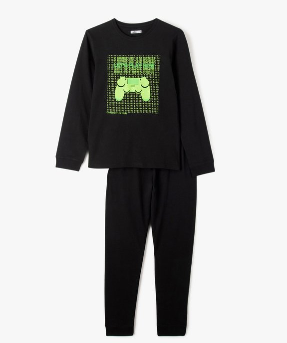 Pyjama à manches longues avec motif jeu vidéo garçon vue1 - GEMO (JUNIOR) - GEMO