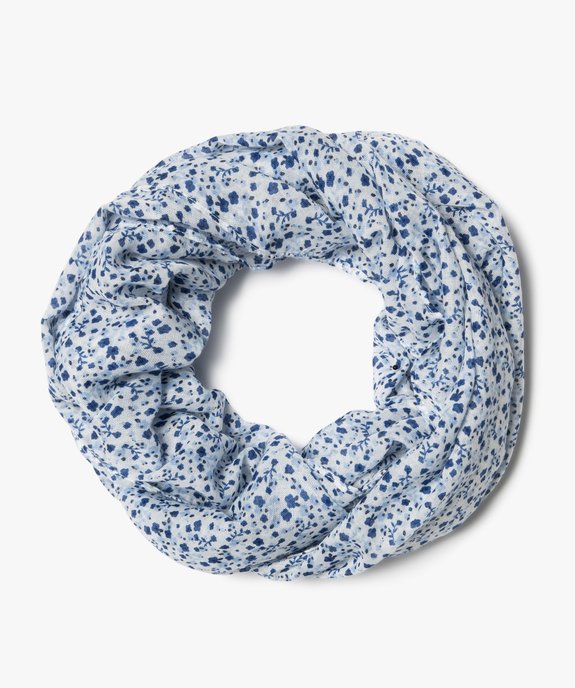 Foulard forme snood à motifs fleuris fille vue1 - GEMO 4G FILLE - GEMO