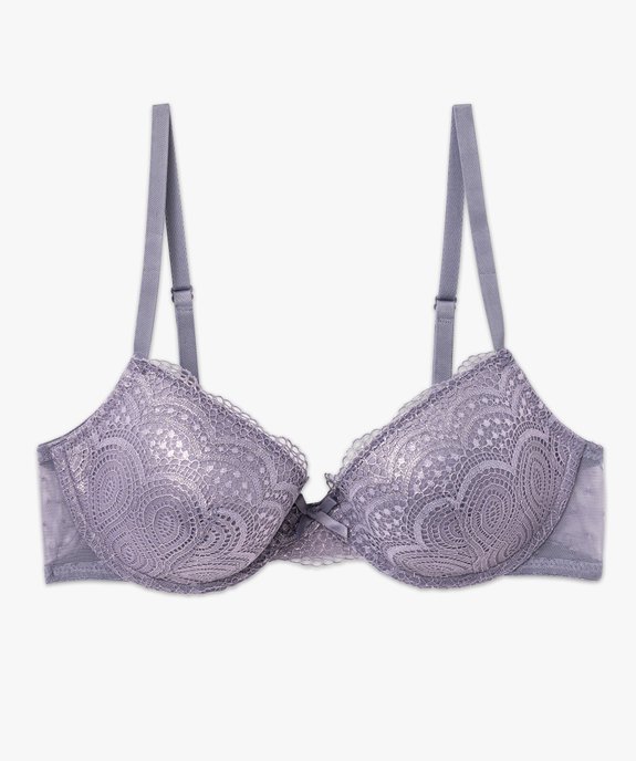 Soutien-gorge corbeille en dentelle à armatures vue4 - GEMO(HOMWR FEM) - GEMO