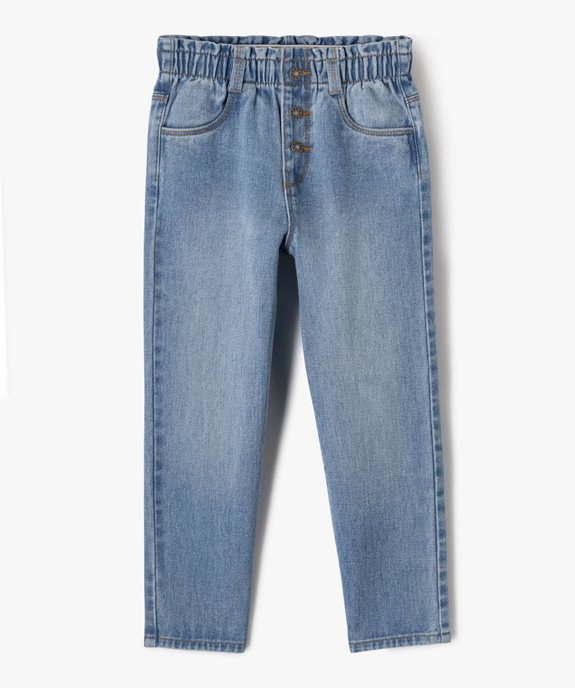 Jean slouchy à taille haute ajustable fille vue2 - GEMO (ENFANT) - GEMO