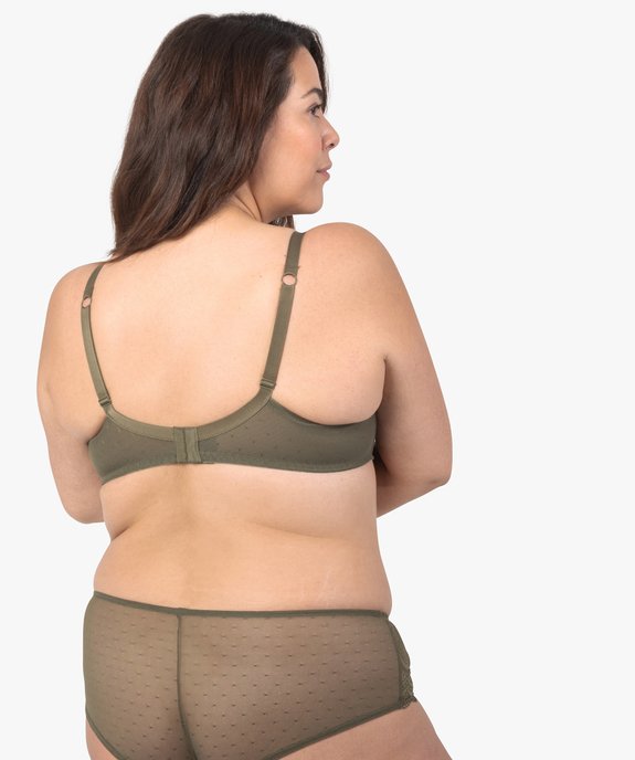 Soutien-gorge grande taille à armatures et coques fines  vue2 - GEMO(HOMWR FEM) - GEMO