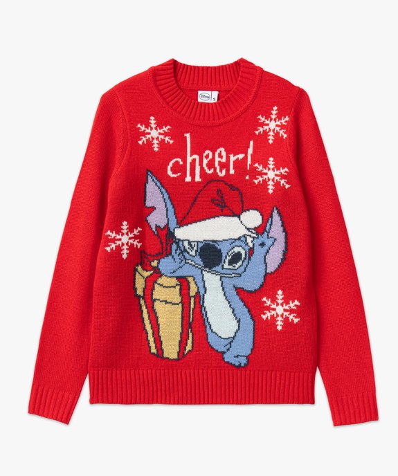 Pull de Noël avec motifs Stitch femme - Disney vue4 - LILO & STITCH - GEMO