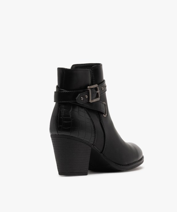 Boots à talon style santiags femme vue4 - GEMO(URBAIN) - GEMO