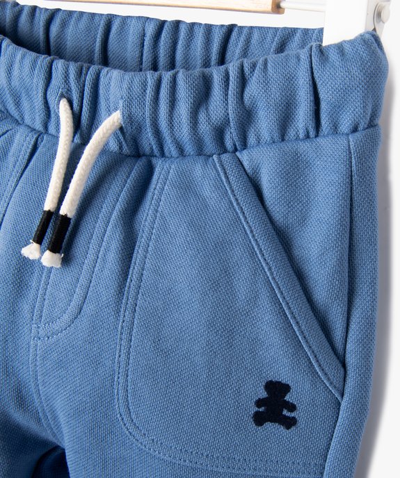 Pantalon en maille piquée bébé garçon - LuluCastagnette vue2 - LULU CASTAGNETTE GEMO FOR GOOD - GEMO