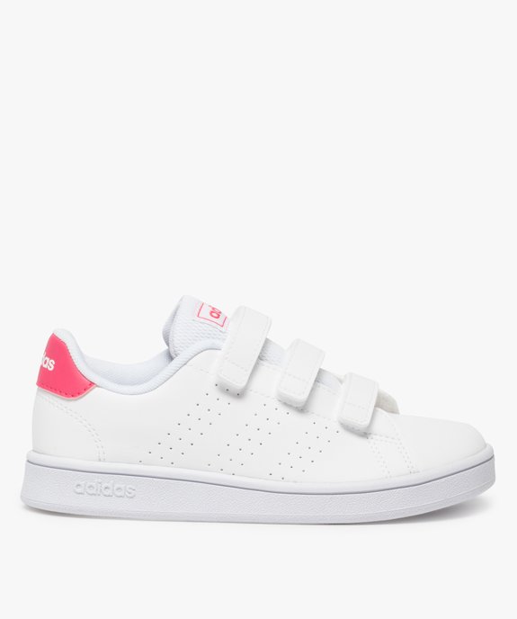 Baskets fille unies trois bandes scratch – Adidas vue1 - ADIDAS - GEMO