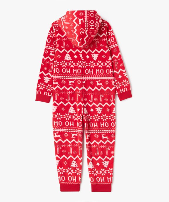 Combinaison pyjama à motifs de Noël enfant vue3 - GEMO (ENFANT) - GEMO