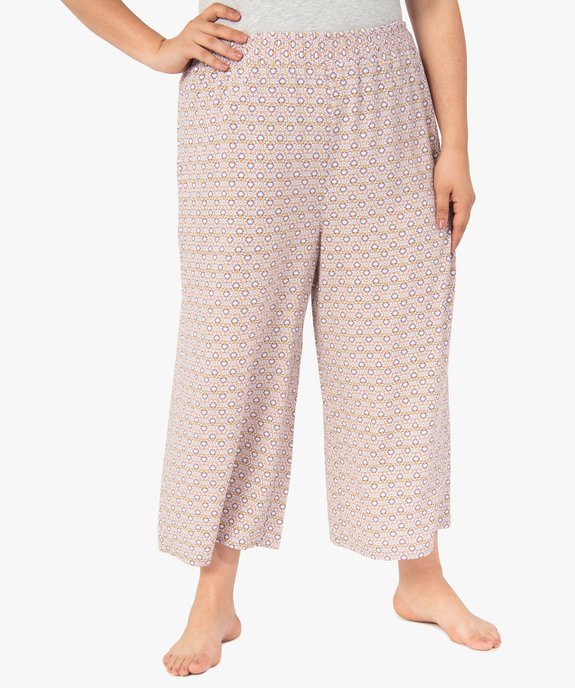 Pantalon de pyjama femme imprimé vue1 - GEMO(HOMWR FEM) - GEMO