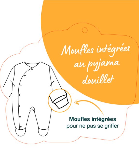 Ensemble bébé 3 pièces bavoir, body et pyjama vue8 - GEMO(BB COUCHE) - GEMO