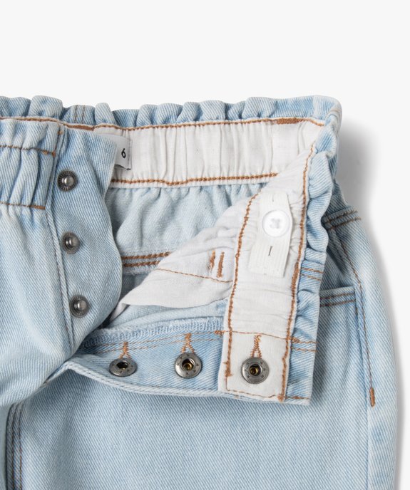 Jean slouchy à taille haute ajustable fille vue5 - GEMO (ENFANT) - GEMO