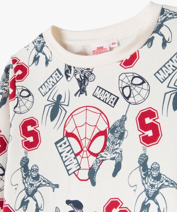 Sweat à motif Spiderman avec intérieur molletonné garçon - Marvel  vue3 - SPIDERMAN - GEMO