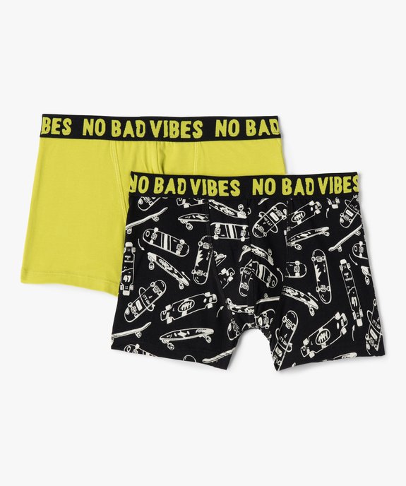 Boxers assortis motif streetwear (lot de 2) garçon vue1 - GEMO 4G GARCON - GEMO