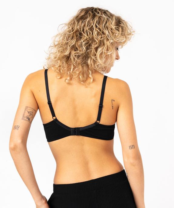 Soutien-gorge d'allaitement triangle sans armatures à dos modulable vue4 - GEMO 4G MATERN - GEMO