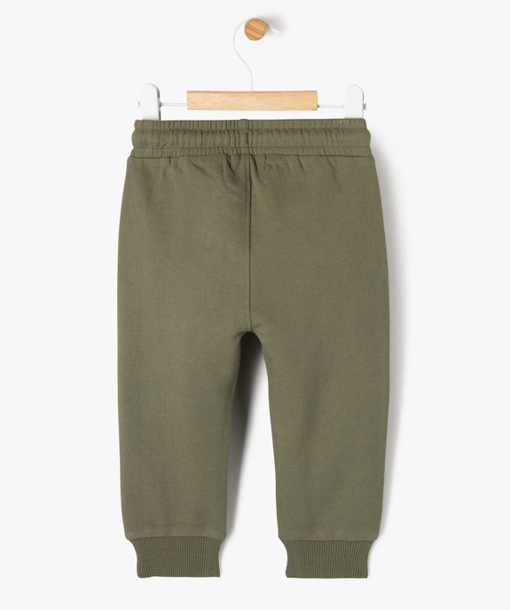 Pantalon de jogging avec intérieur molletonné bébé vue3 - GEMO 4G BEBE - GEMO