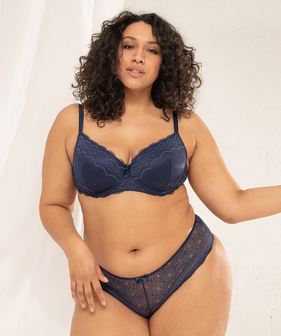 Soutien-gorge grande taille à armatures et coques fines  vue6 - GEMO(HOMWR FEM) - GEMO